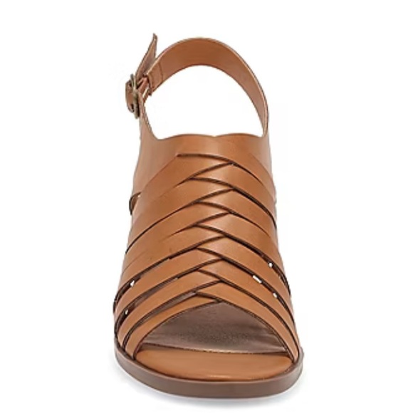 Frye and Company Galia Solid Tan Size 8 M Strappy Heeled Sandals - Picture 5 of 16